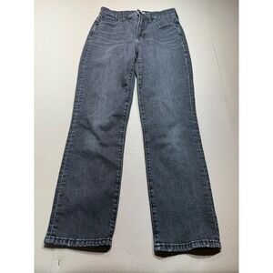 Madewell The‎ Perfect Vintage Crop Jean Faded Black High Rise Straight Leg 25